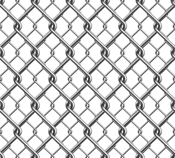 Chain Fence Seamless Pattern — Stock Vector