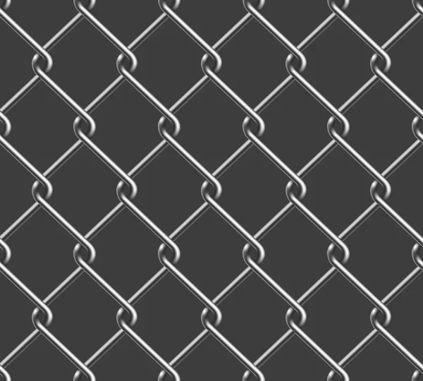 Seamless Chain Fence — Stock Vector