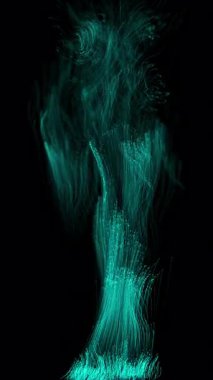 Optik Fiber Efekt Döngüsü ile Akan Soyut Parçacıklar