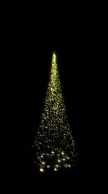 Sihirli Noel Parıltısı Parçacıkları Ağacına Giriş