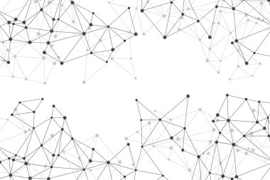 Beyaz ve siyah poligonal arka plan