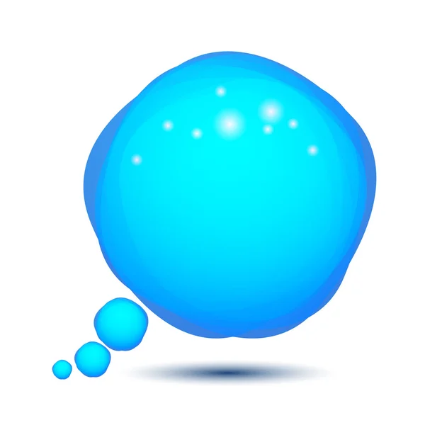 Modrá bublina řeči — Stockový vektor
