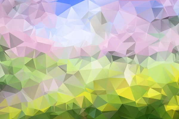 Fond triangulaire avec des couleurs fraîches — Image vectorielle