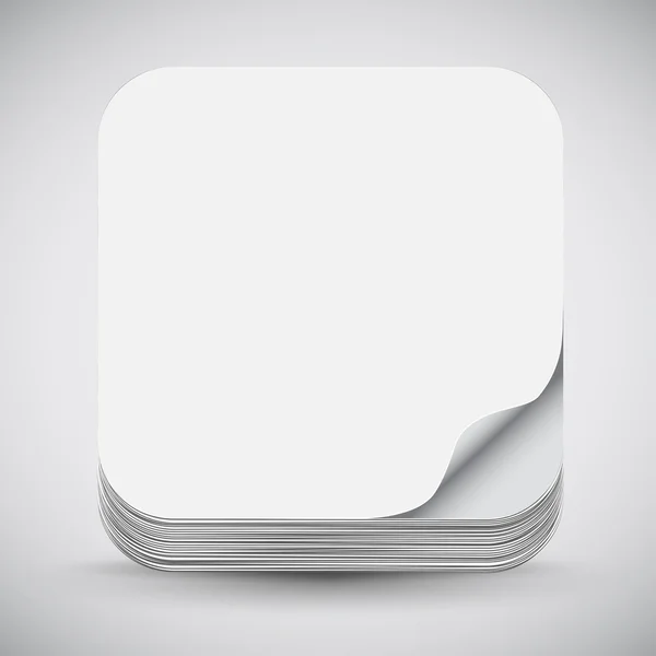 App-Symbol auf Papier — Stockvektor