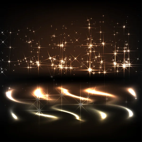 Parlak ışıklar ve buz yansıma