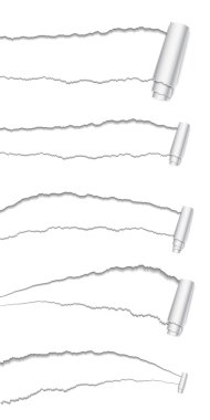 yırtık kağıt afiş kümesi