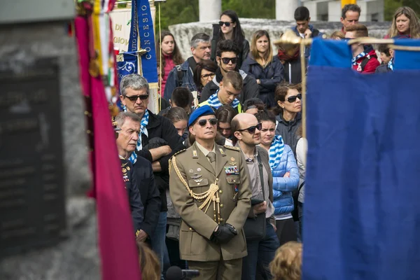 Um desfile militar — Fotografia de Stock