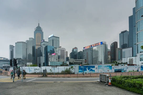 Hongkong Mars 2019 Att Strosa Bland Skyskraporna Genom Hongkongs Gator — Stockfoto