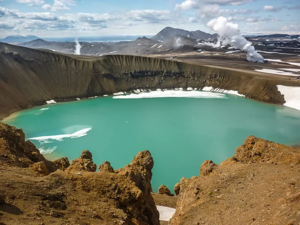 冰岛 krafla 火山区 — 图库照片