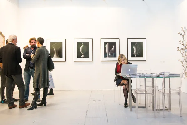 Gallery in an art fair — Stock Photo, Image