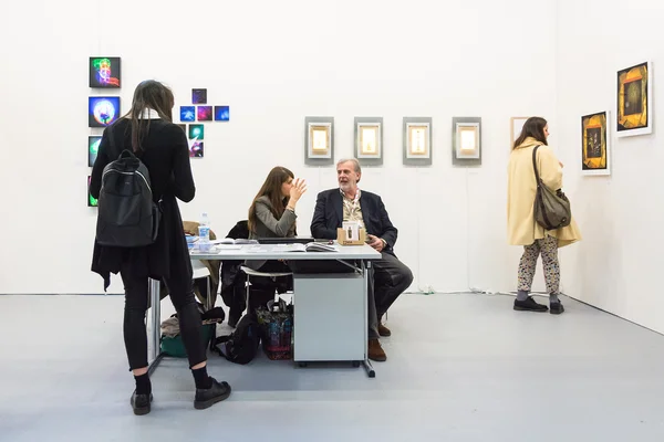 Gallery in an art fair — Stock Photo, Image