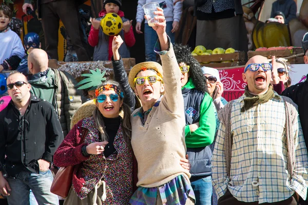 Mensen bij het carnaval — Stockfoto