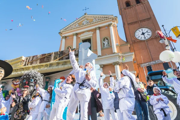 Gente en el carnaval — Foto de Stock