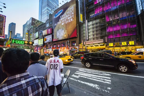 Time square night time — Stock Photo, Image