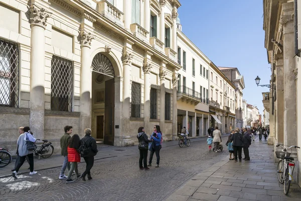 Vicenza,Palladio street. — Stock Photo, Image