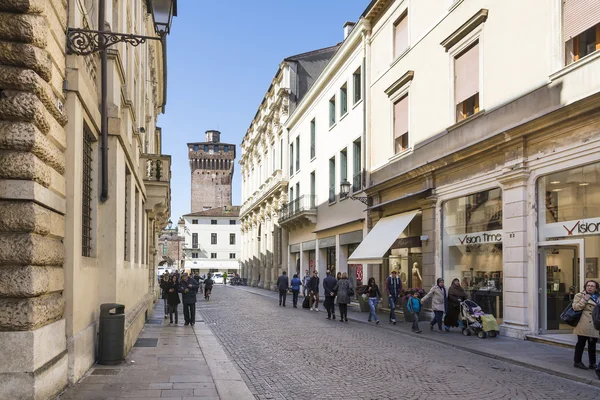 Vicenza,Palladio street. — Stock Photo, Image