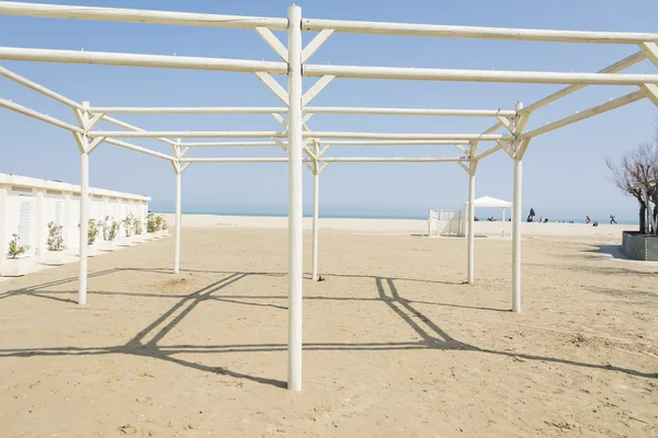 Gazebo on the beach — Stock Photo, Image