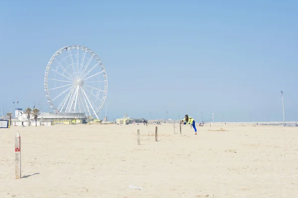 Ejercicios en la playa — Foto de Stock