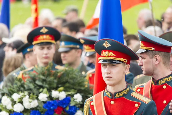 Una parata militare — Foto Stock