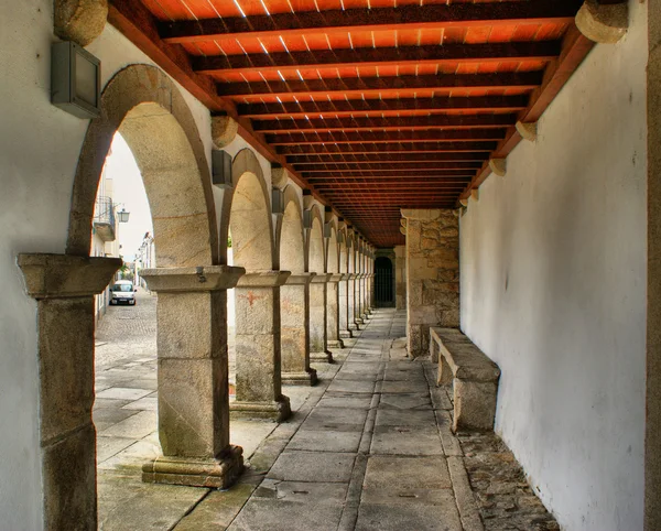 Arches and ceiling in Caminha — Stock Photo, Image