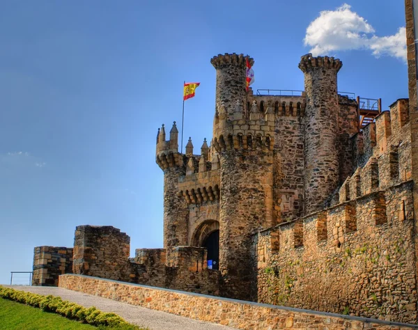 Templářského hradu Ponferrada — Stock fotografie