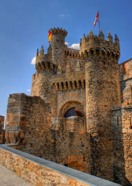 Zamku templariuszy w Ponferrada — Zdjęcie stockowe