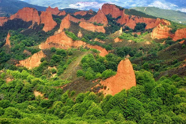 Las Medulas стародавніх римських міни — стокове фото