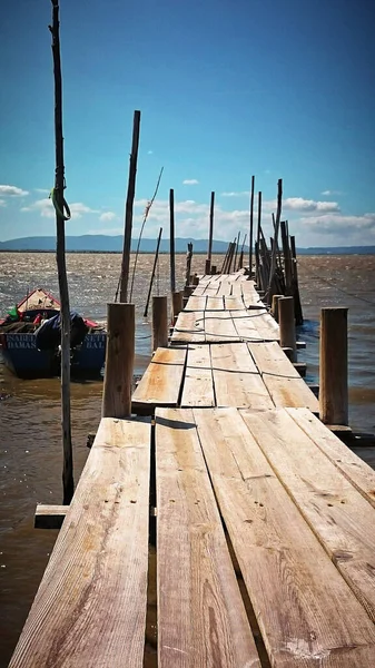 Palafytische Pier Van Carrasqueira Portugal — Stockfoto