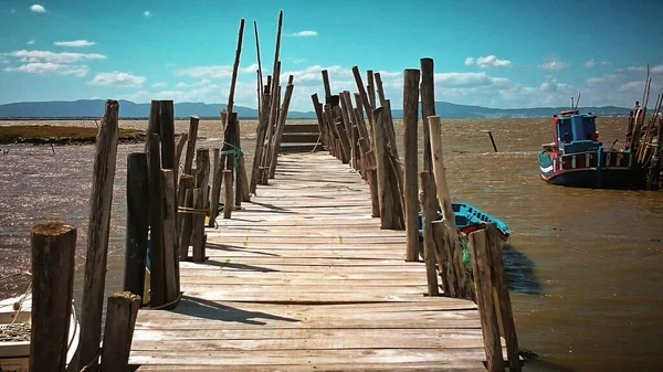 Palaphytic Pier Carrasqueira Portugal — Stock Photo, Image