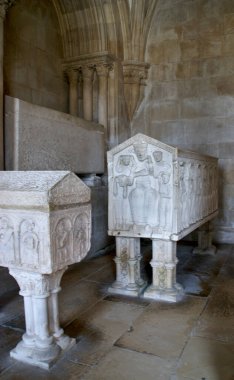 Portekiz 'deki Alcobaca Manastırı Kraliyet Panteonu