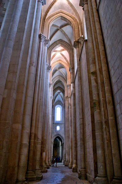 Allée Latérale Monastère Alcobaca Portugal — Photo