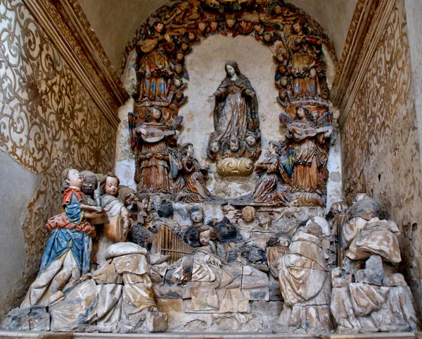 Panteón Real Del Monasterio Alcobaca Portugal — Foto de Stock