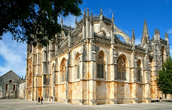 Монастырь Баталья Один Величайших Образцов Готического Стиля Португалии — стоковое фото