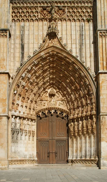Entrance Batalha Monastery Portugal — Stock Photo, Image