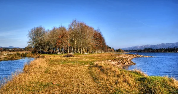 Scenary near river in rural area — Stock Photo, Image