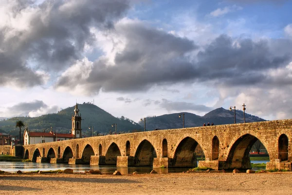 Roman and medieval bridge of Ponte de Lima — Zdjęcie stockowe