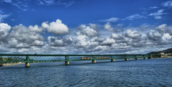 Puente Eiffel sobre el río Lima en Viana do Castelo —  Fotos de Stock