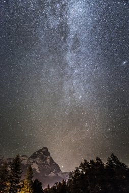 Samanyolu Mount Cervino içinde