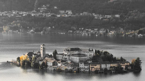 Island Orta St. Giulio, Piedmont — Stock Photo, Image