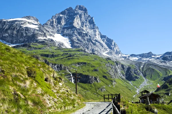 Paisagem na montanha Cervino — Fotografia de Stock