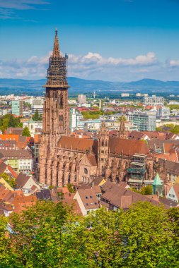Tarihi şehir, Freiburg im Breisgau, Baden Wurttemberg, Almanya