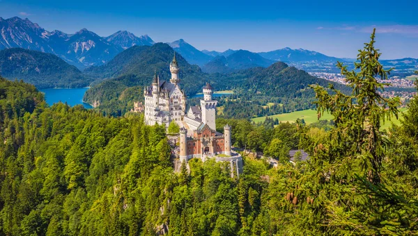 Slot Neuschwanstein, Beieren, Duitsland — Stockfoto