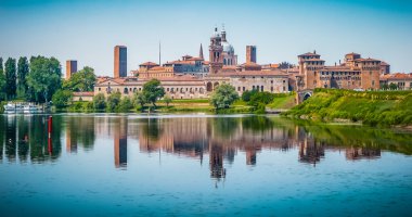 Medieval city of Mantua in Lombardy, Italy clipart