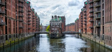 Speicherstadt depo bölgesi Hamburg, Almanya