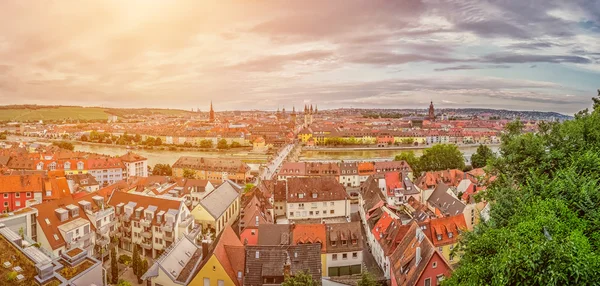 Wurzburg tarihi şehir Franconia, Bavyera, Almanya — Stok fotoğraf