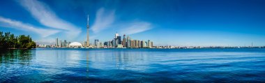 Toronto manzarası waterfront panorama, Ontario, Kanada