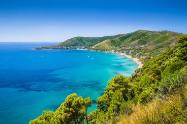Cilentan kenarı, il Salerno, Campania, Güney İtalya'nın