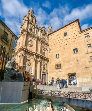 ünlü casa de las conchas Salamanca, castilla la clerecia Kilisesi ile y leon, İspanya