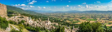 Assisi, Umbria, İtalya'nın antik kenti