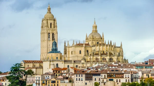 Catedral de Santa Maria de Segovia nella storica città di Segovia, Castilla y Leon, Spagna — Foto Stock